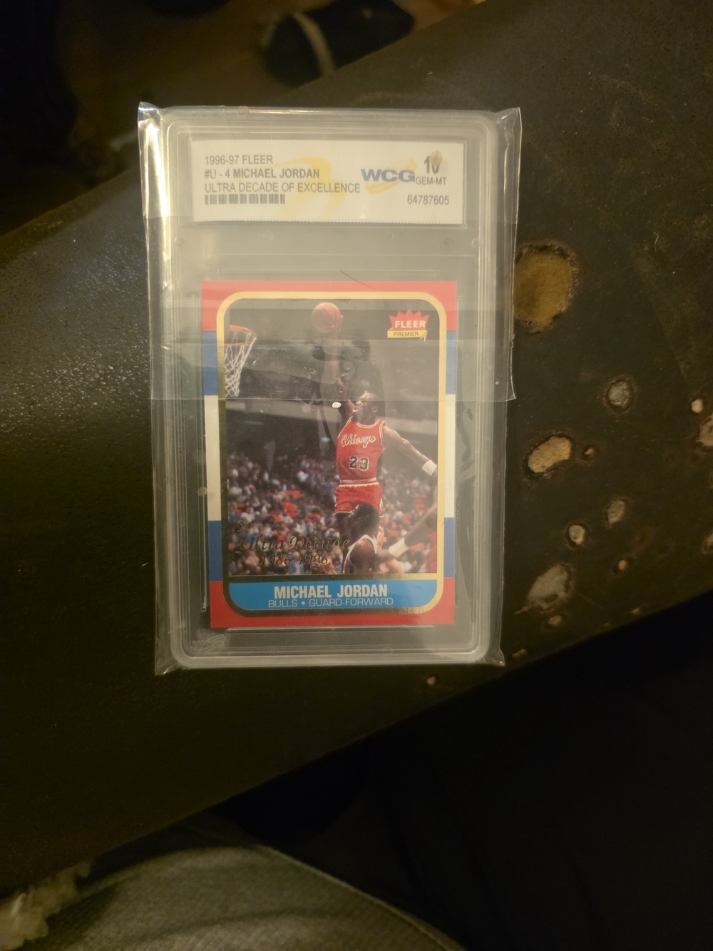 Micheal Jordan Fleer 1996 Wcg Graded 10